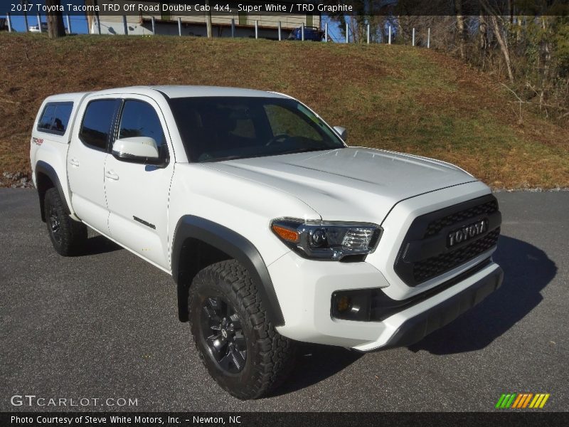Super White / TRD Graphite 2017 Toyota Tacoma TRD Off Road Double Cab 4x4