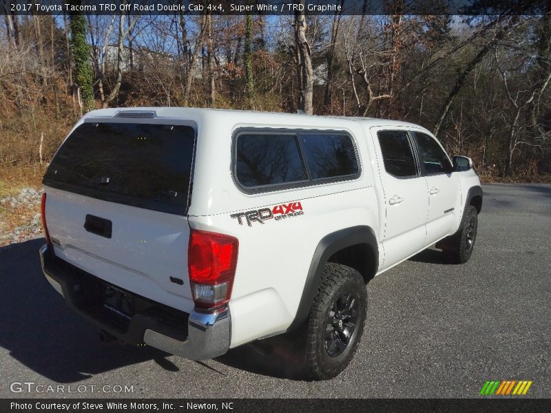 Super White / TRD Graphite 2017 Toyota Tacoma TRD Off Road Double Cab 4x4