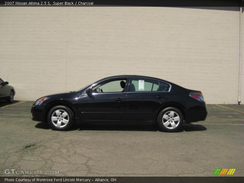 Super Black / Charcoal 2007 Nissan Altima 2.5 S