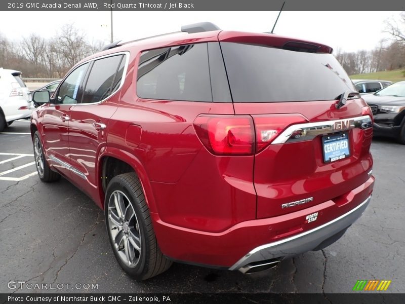 Red Quartz Tintcoat / Jet Black 2019 GMC Acadia Denali AWD