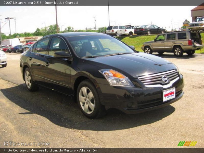 Super Black / Charcoal 2007 Nissan Altima 2.5 S