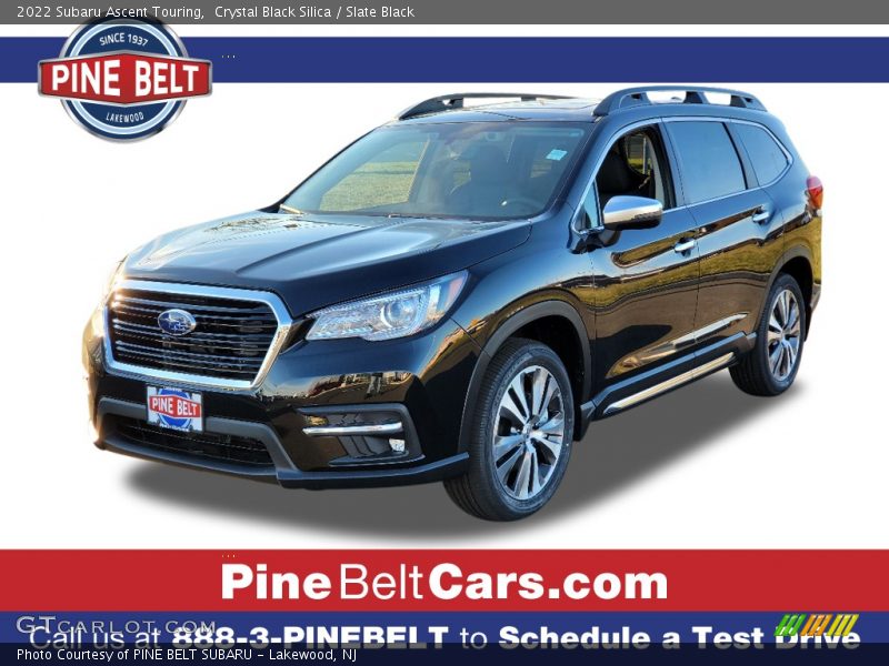 Crystal Black Silica / Slate Black 2022 Subaru Ascent Touring