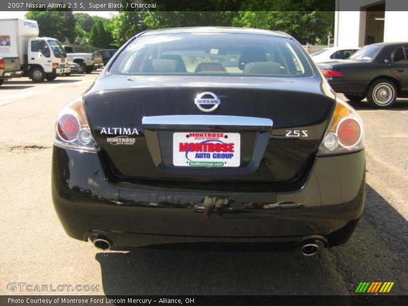 Super Black / Charcoal 2007 Nissan Altima 2.5 S