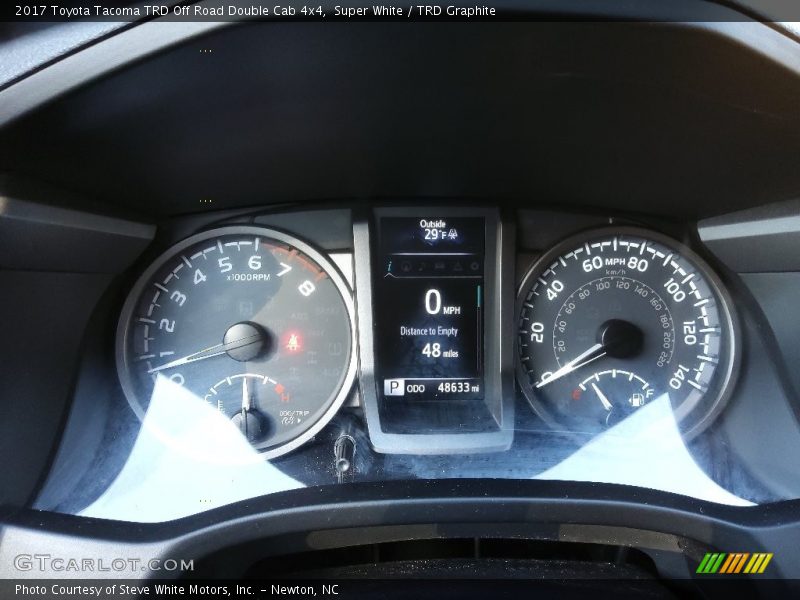 Super White / TRD Graphite 2017 Toyota Tacoma TRD Off Road Double Cab 4x4