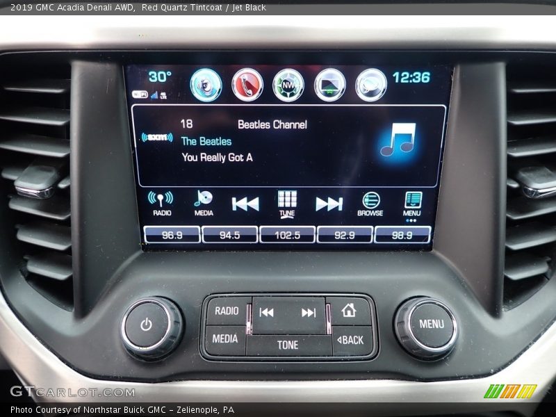 Red Quartz Tintcoat / Jet Black 2019 GMC Acadia Denali AWD