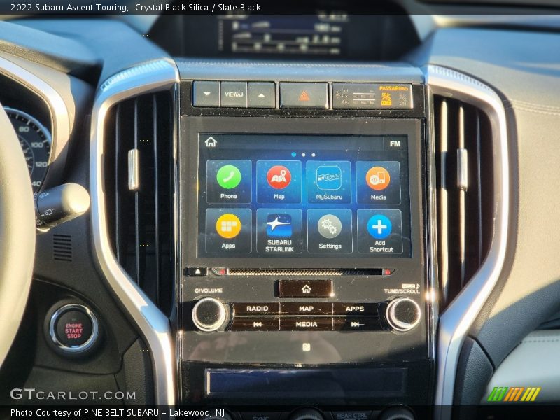 Crystal Black Silica / Slate Black 2022 Subaru Ascent Touring