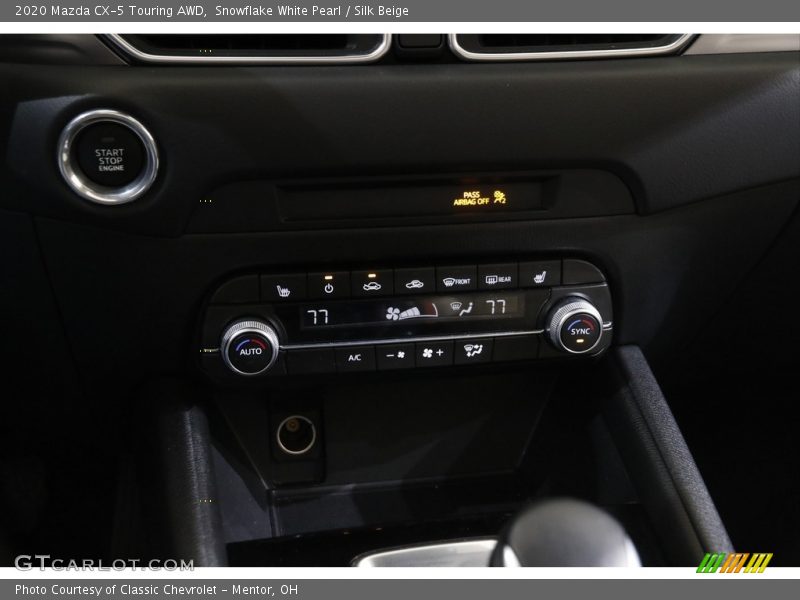 Snowflake White Pearl / Silk Beige 2020 Mazda CX-5 Touring AWD