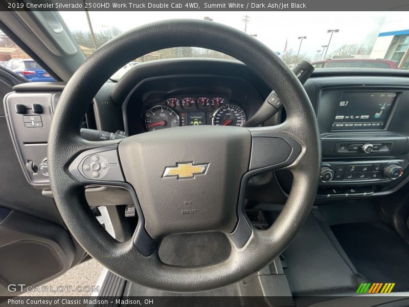 Summit White / Dark Ash/Jet Black 2019 Chevrolet Silverado 2500HD Work Truck Double Cab 4WD