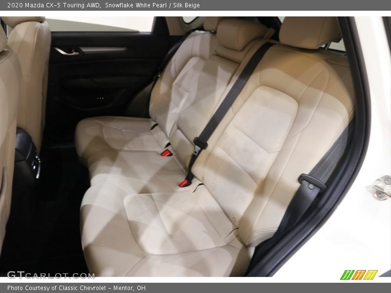 Snowflake White Pearl / Silk Beige 2020 Mazda CX-5 Touring AWD
