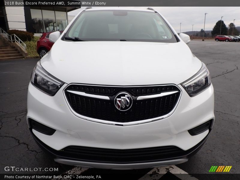 Summit White / Ebony 2018 Buick Encore Preferred AWD