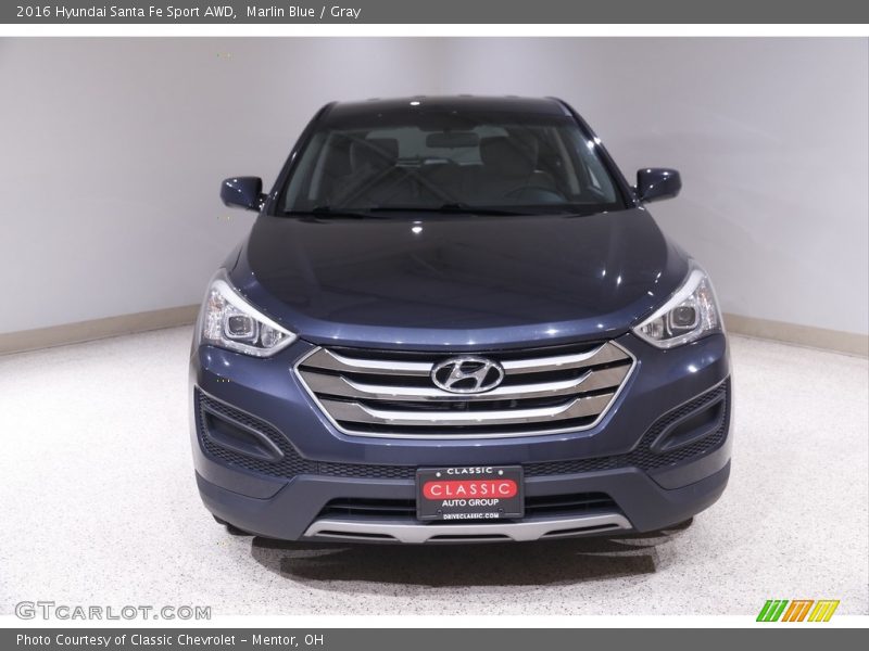 Marlin Blue / Gray 2016 Hyundai Santa Fe Sport AWD