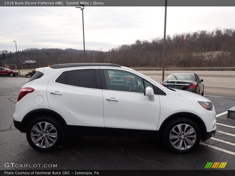 Summit White / Ebony 2018 Buick Encore Preferred AWD