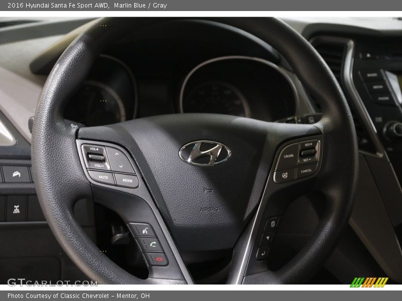 Marlin Blue / Gray 2016 Hyundai Santa Fe Sport AWD