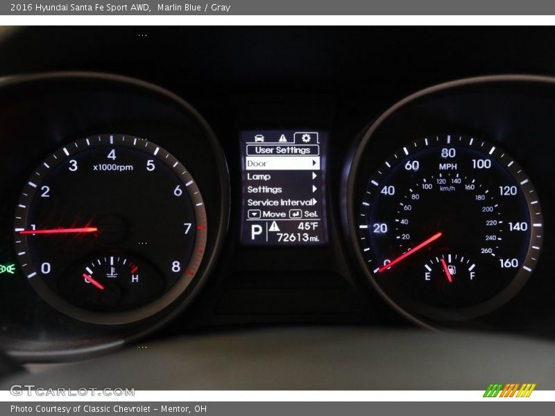  2016 Santa Fe Sport AWD AWD Gauges