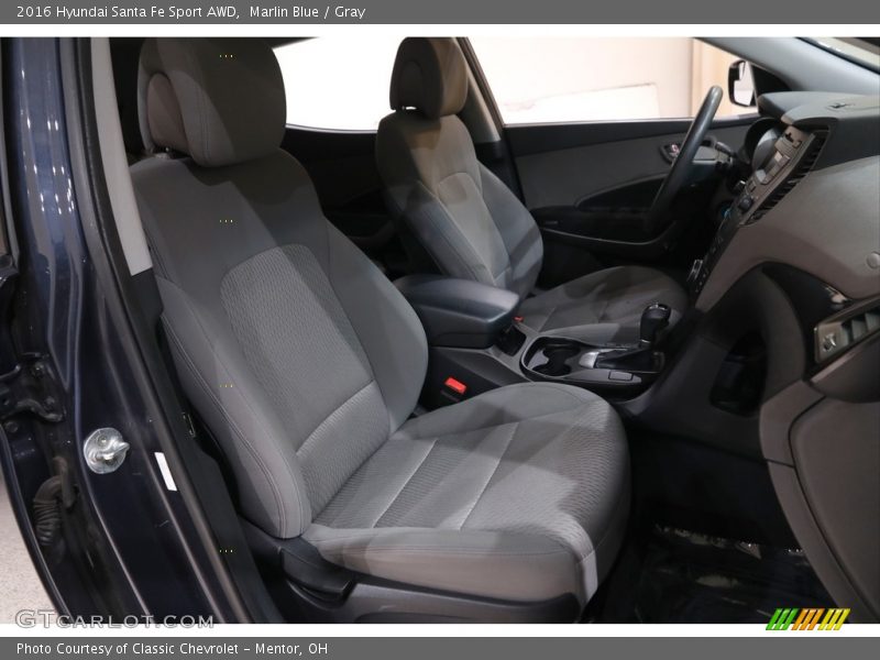 Marlin Blue / Gray 2016 Hyundai Santa Fe Sport AWD