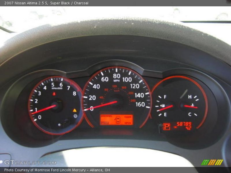 Super Black / Charcoal 2007 Nissan Altima 2.5 S