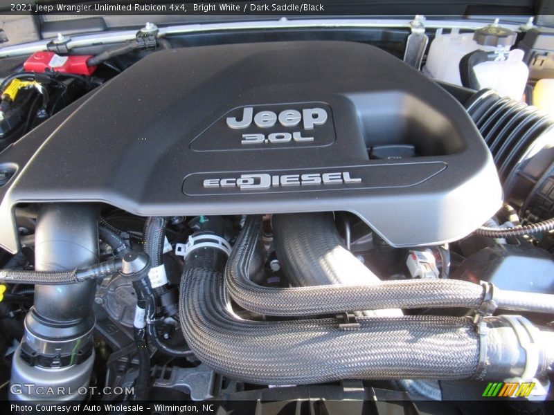 Bright White / Dark Saddle/Black 2021 Jeep Wrangler Unlimited Rubicon 4x4