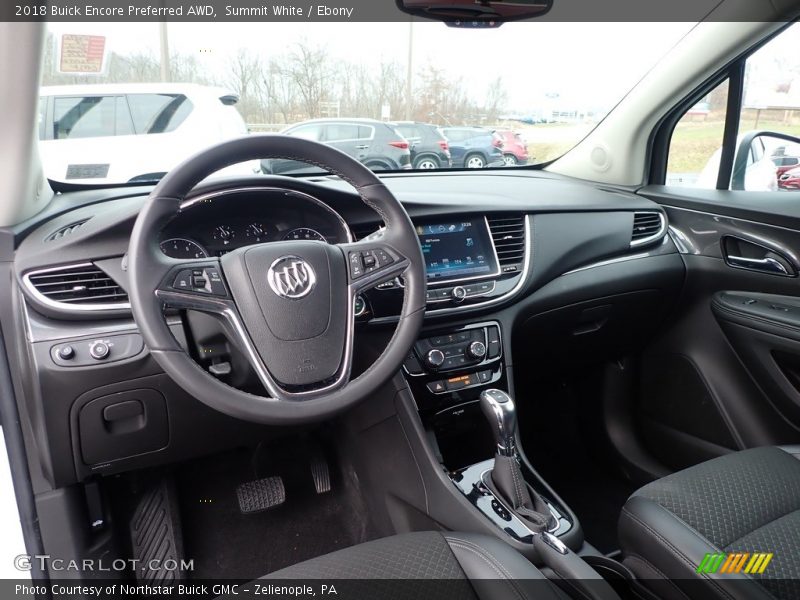 Summit White / Ebony 2018 Buick Encore Preferred AWD