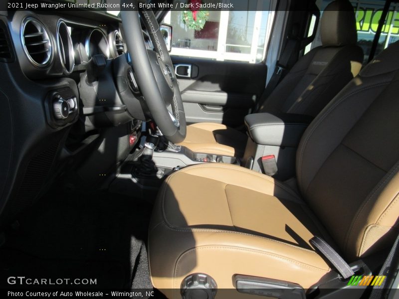 Bright White / Dark Saddle/Black 2021 Jeep Wrangler Unlimited Rubicon 4x4