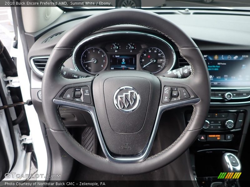 Summit White / Ebony 2018 Buick Encore Preferred AWD