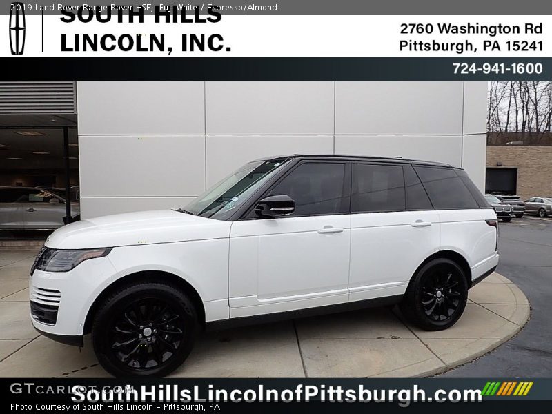 Fuji White / Espresso/Almond 2019 Land Rover Range Rover HSE