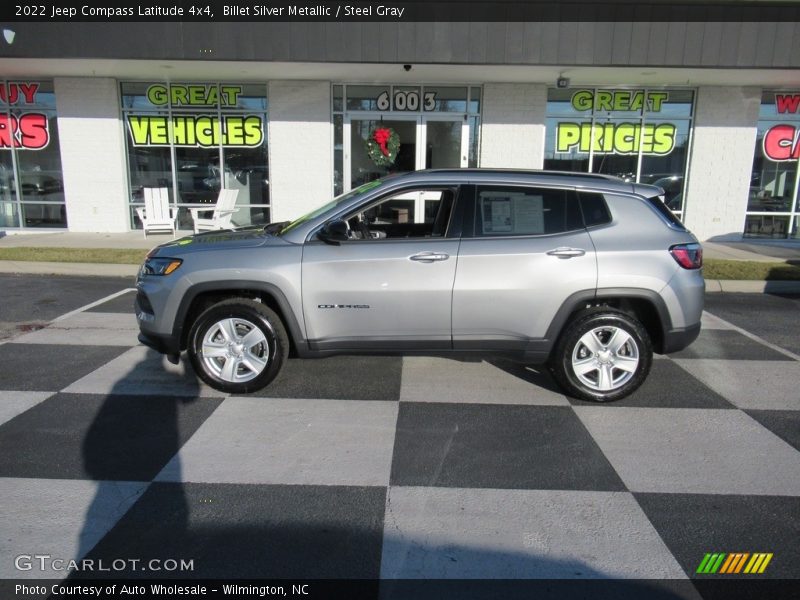 Billet Silver Metallic / Steel Gray 2022 Jeep Compass Latitude 4x4