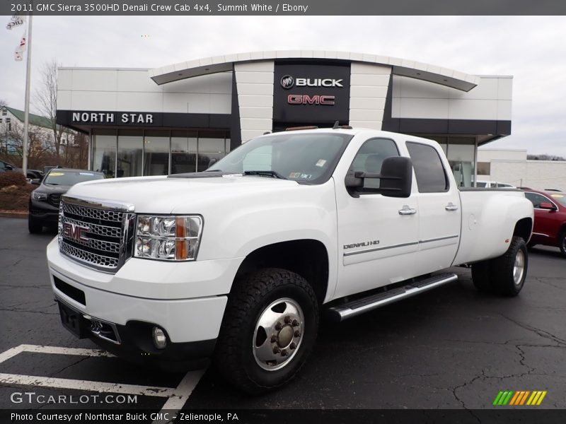 Summit White / Ebony 2011 GMC Sierra 3500HD Denali Crew Cab 4x4