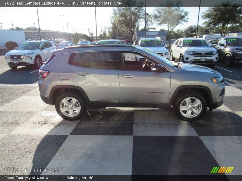 Billet Silver Metallic / Steel Gray 2022 Jeep Compass Latitude 4x4