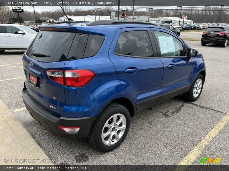 Lightning Blue Metallic / Ebony Black 2021 Ford EcoSport SE 4WD