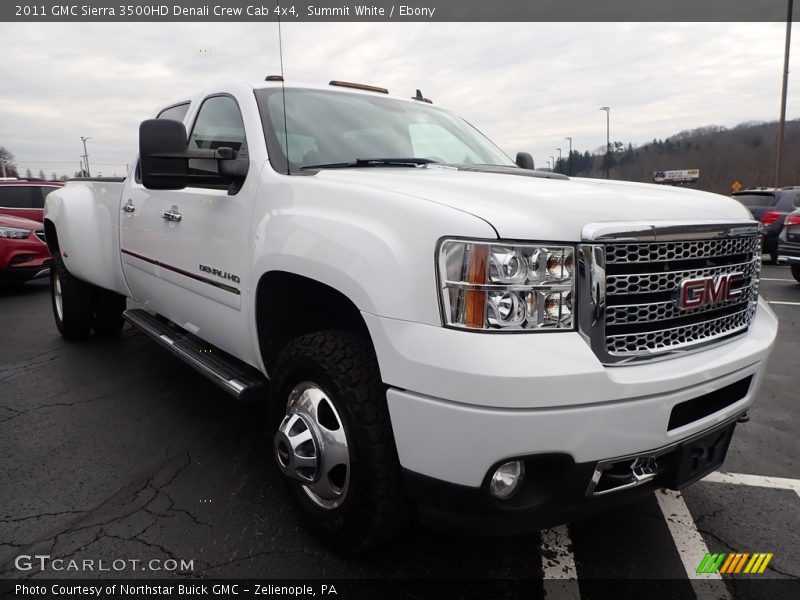 Summit White / Ebony 2011 GMC Sierra 3500HD Denali Crew Cab 4x4