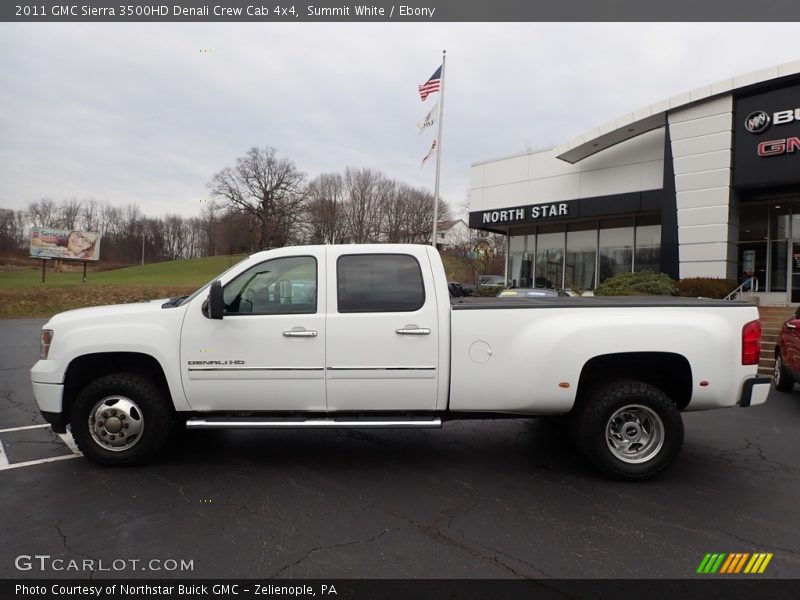 Summit White / Ebony 2011 GMC Sierra 3500HD Denali Crew Cab 4x4