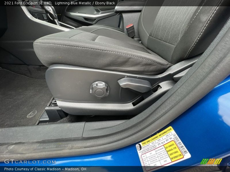 Lightning Blue Metallic / Ebony Black 2021 Ford EcoSport SE 4WD