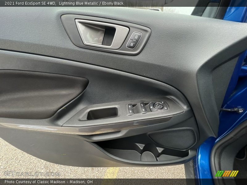 Lightning Blue Metallic / Ebony Black 2021 Ford EcoSport SE 4WD