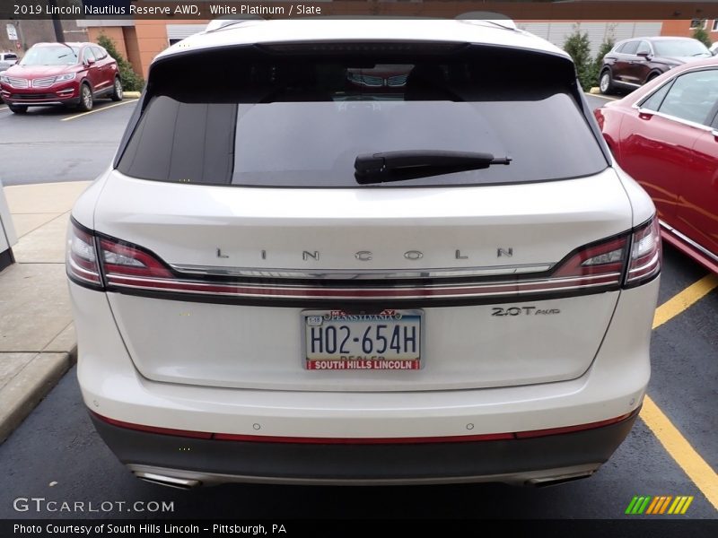 White Platinum / Slate 2019 Lincoln Nautilus Reserve AWD