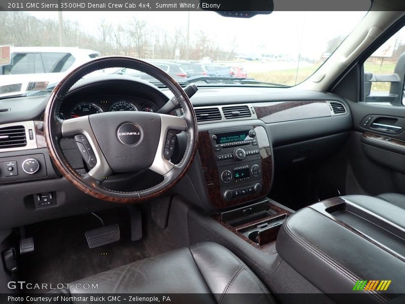 Summit White / Ebony 2011 GMC Sierra 3500HD Denali Crew Cab 4x4