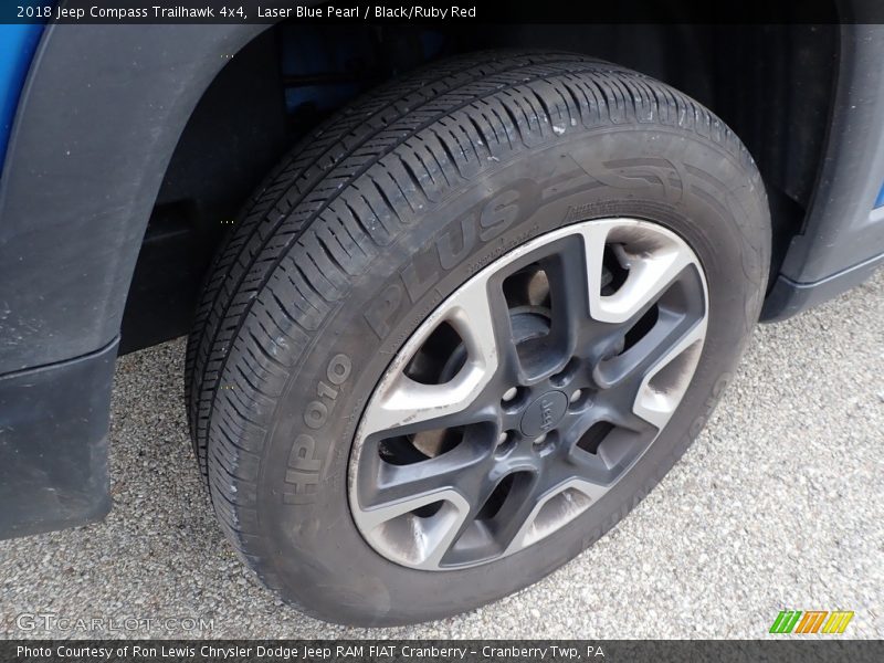 Laser Blue Pearl / Black/Ruby Red 2018 Jeep Compass Trailhawk 4x4