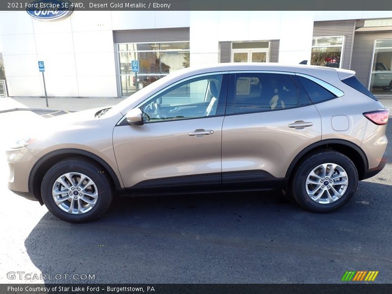 Desert Gold Metallic / Ebony 2021 Ford Escape SE 4WD