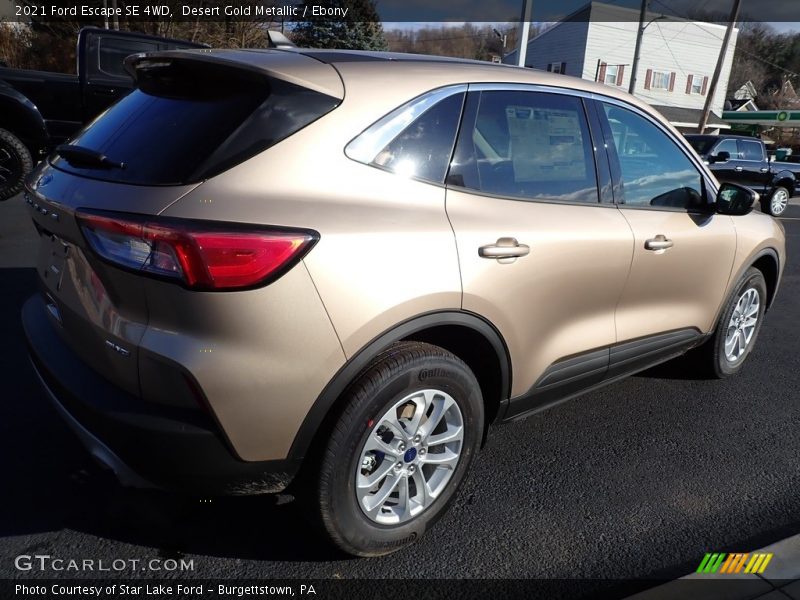 Desert Gold Metallic / Ebony 2021 Ford Escape SE 4WD
