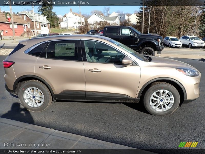 Desert Gold Metallic / Ebony 2021 Ford Escape SE 4WD