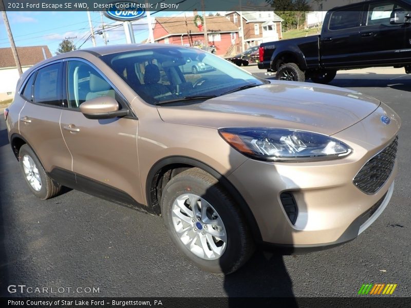 Desert Gold Metallic / Ebony 2021 Ford Escape SE 4WD