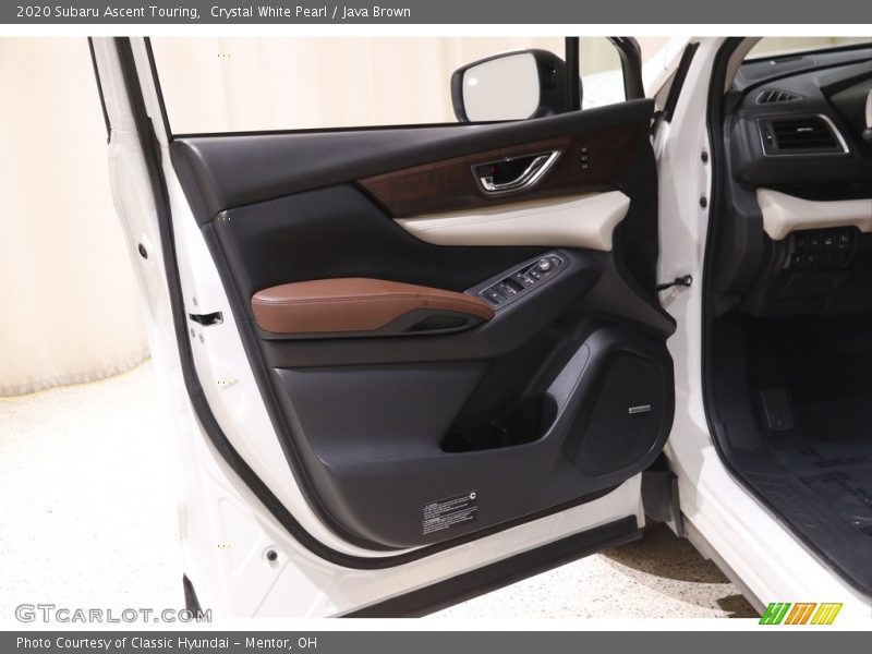 Crystal White Pearl / Java Brown 2020 Subaru Ascent Touring