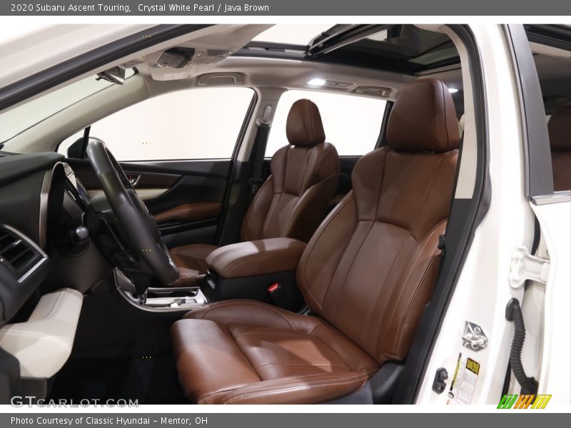 Crystal White Pearl / Java Brown 2020 Subaru Ascent Touring
