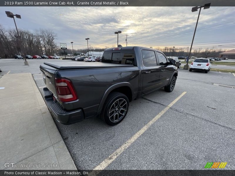 Granite Crystal Metallic / Black 2019 Ram 1500 Laramie Crew Cab 4x4