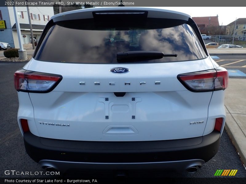 Star White Metallic / Ebony/Sandstone 2022 Ford Escape Titanium 4WD