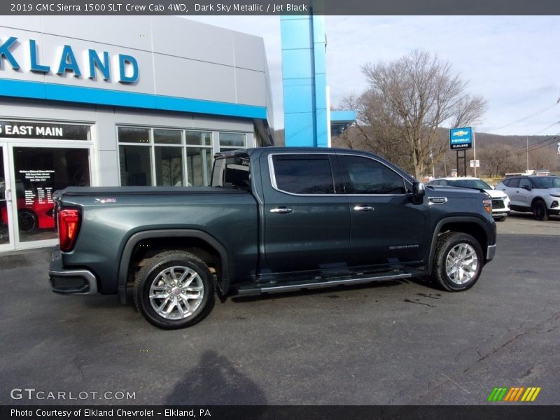 Dark Sky Metallic / Jet Black 2019 GMC Sierra 1500 SLT Crew Cab 4WD
