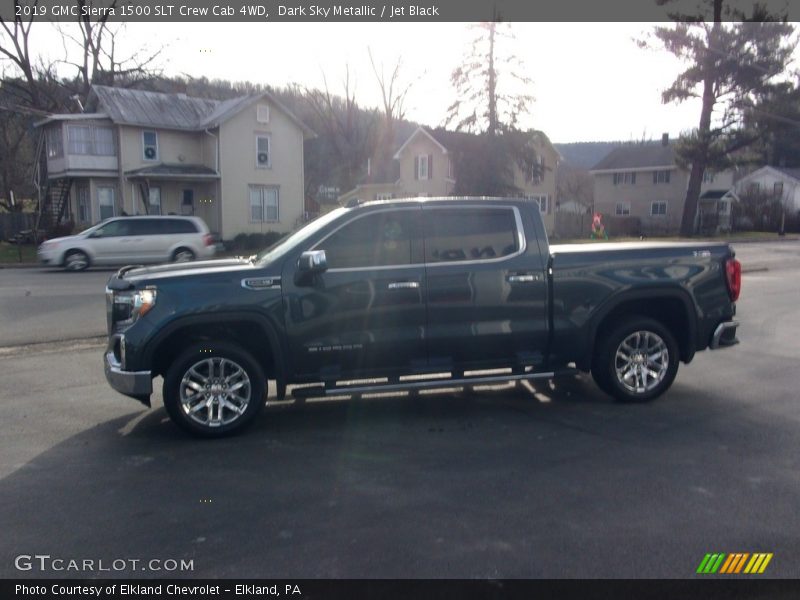 Dark Sky Metallic / Jet Black 2019 GMC Sierra 1500 SLT Crew Cab 4WD