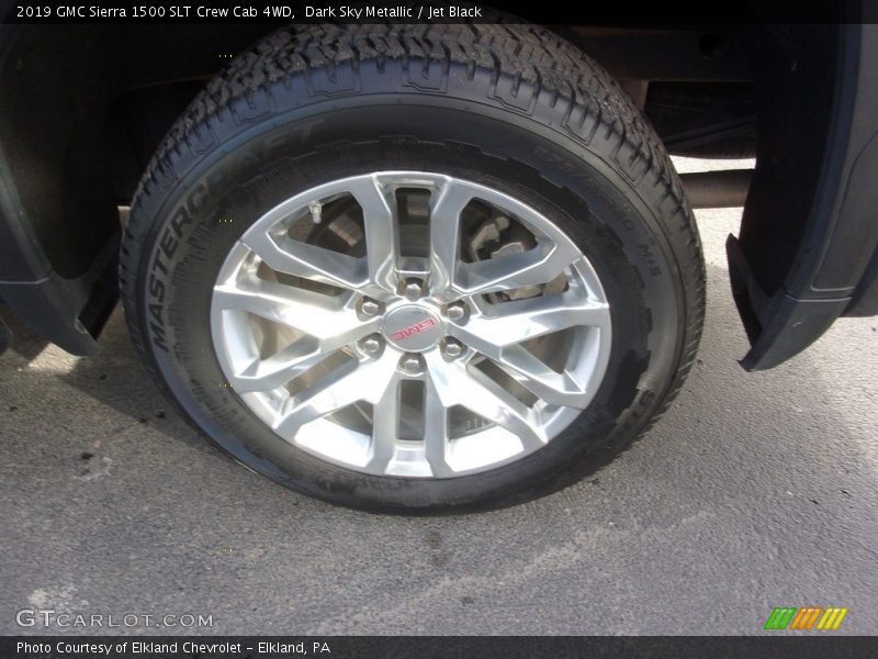 Dark Sky Metallic / Jet Black 2019 GMC Sierra 1500 SLT Crew Cab 4WD