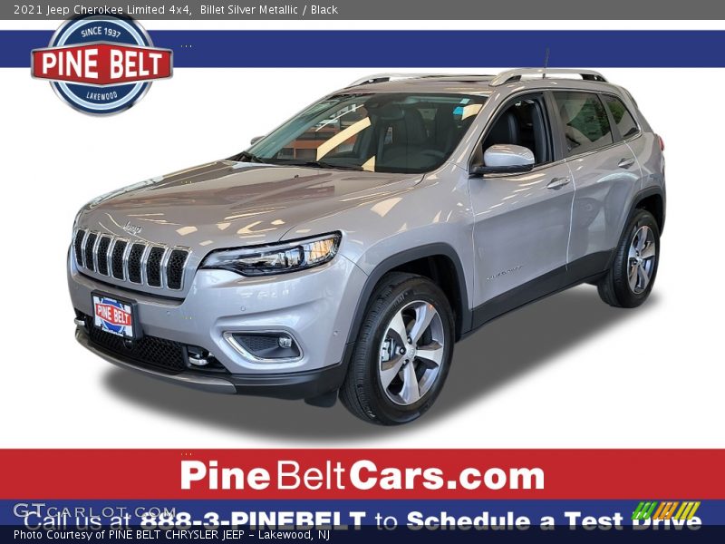 Billet Silver Metallic / Black 2021 Jeep Cherokee Limited 4x4