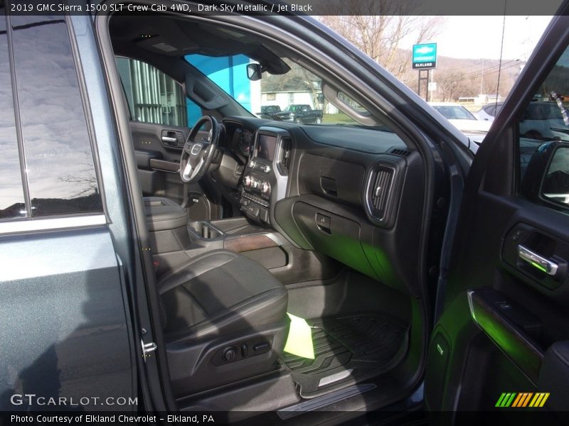 Dark Sky Metallic / Jet Black 2019 GMC Sierra 1500 SLT Crew Cab 4WD