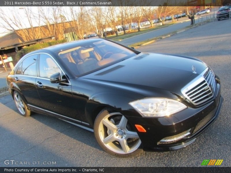 Black / Cashmere/Savanah 2011 Mercedes-Benz S 550 Sedan